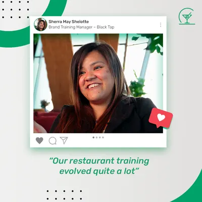 Our restaurant training evolved quite a lot