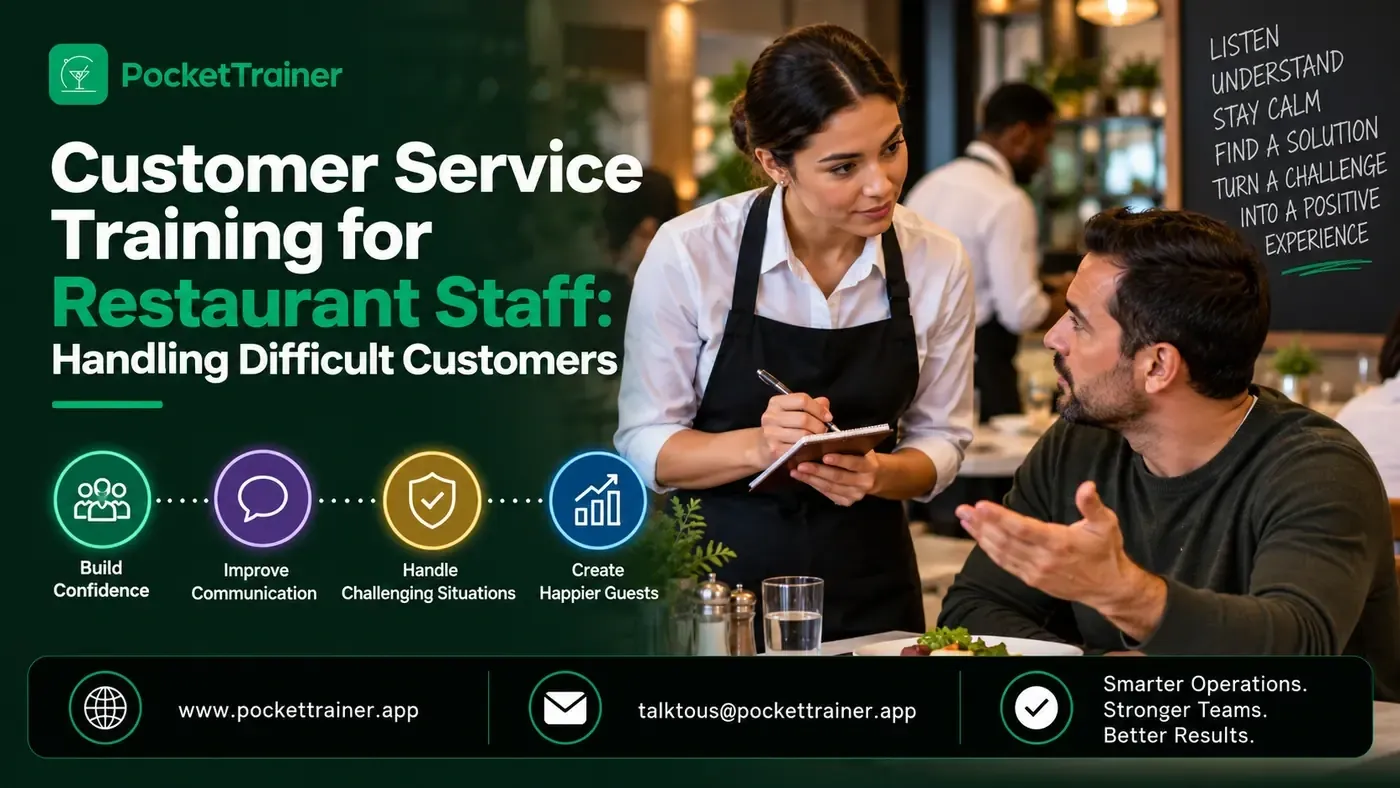 How to handle difficult customers: Customer service training for restaurant staff