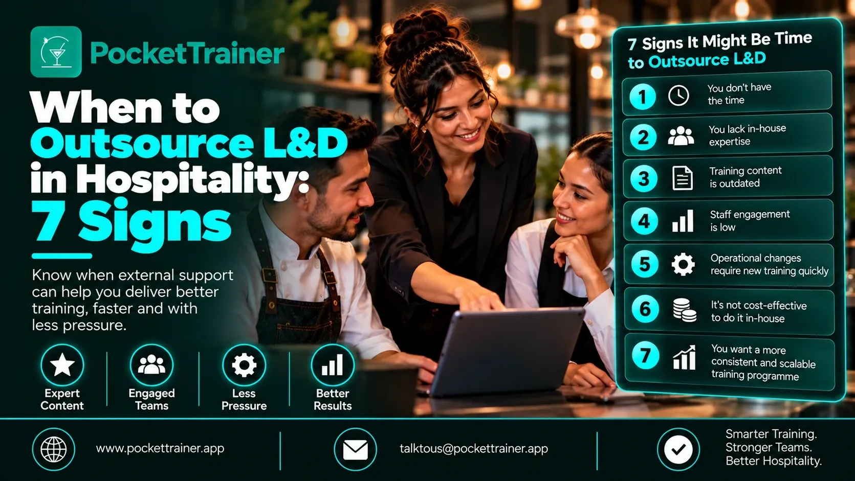 When to Outsource L&D in Hospitality: 7 Signs