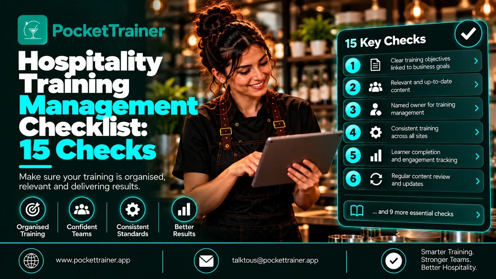 Hospitality Training Management Checklist: 15 Checks